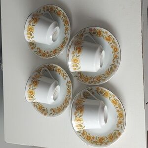 Northland Fine China From Japan - Bundle Of 5 Teacups & 4 Saucers